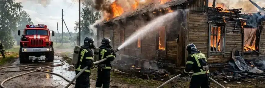 Пожар в Вынгапуровском Ленина 12Б